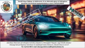 Alternatív járműhajtási technikus képzések a Diószegiben