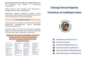 Felvételi tájékoztató  2026/2027-re
