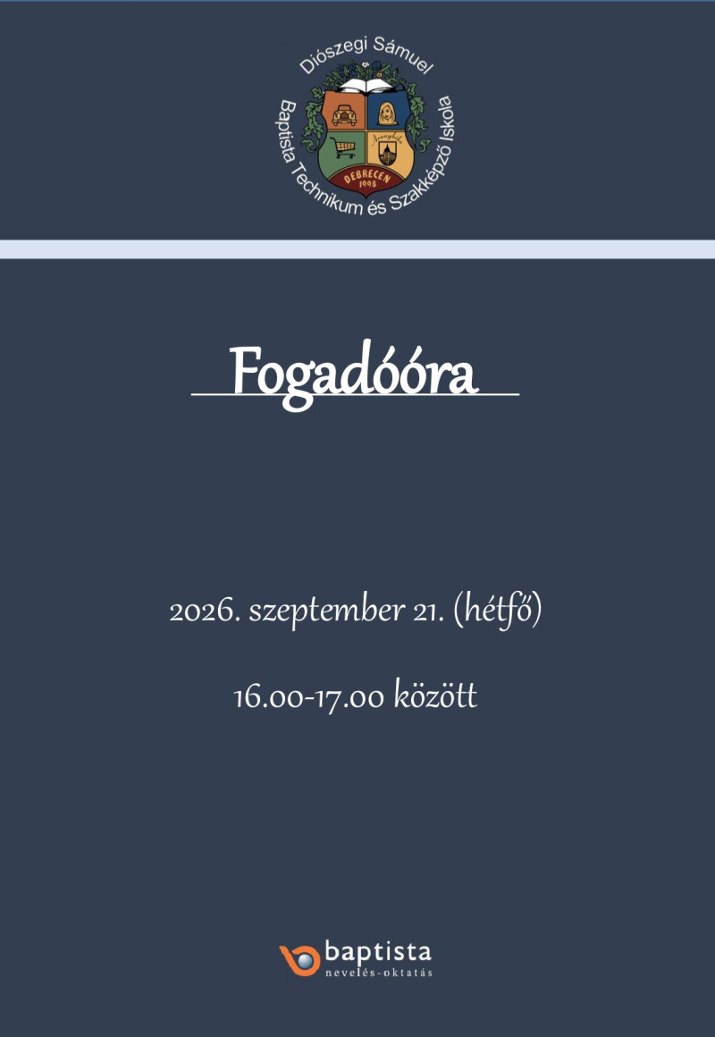 Fogadóóra és szülői értekezlet 2026