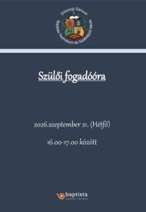 Szülői fogadóóra 2026
