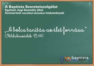 a Baptista Szeretetszolgálat oktatási intézményeit bemutató kiadvány